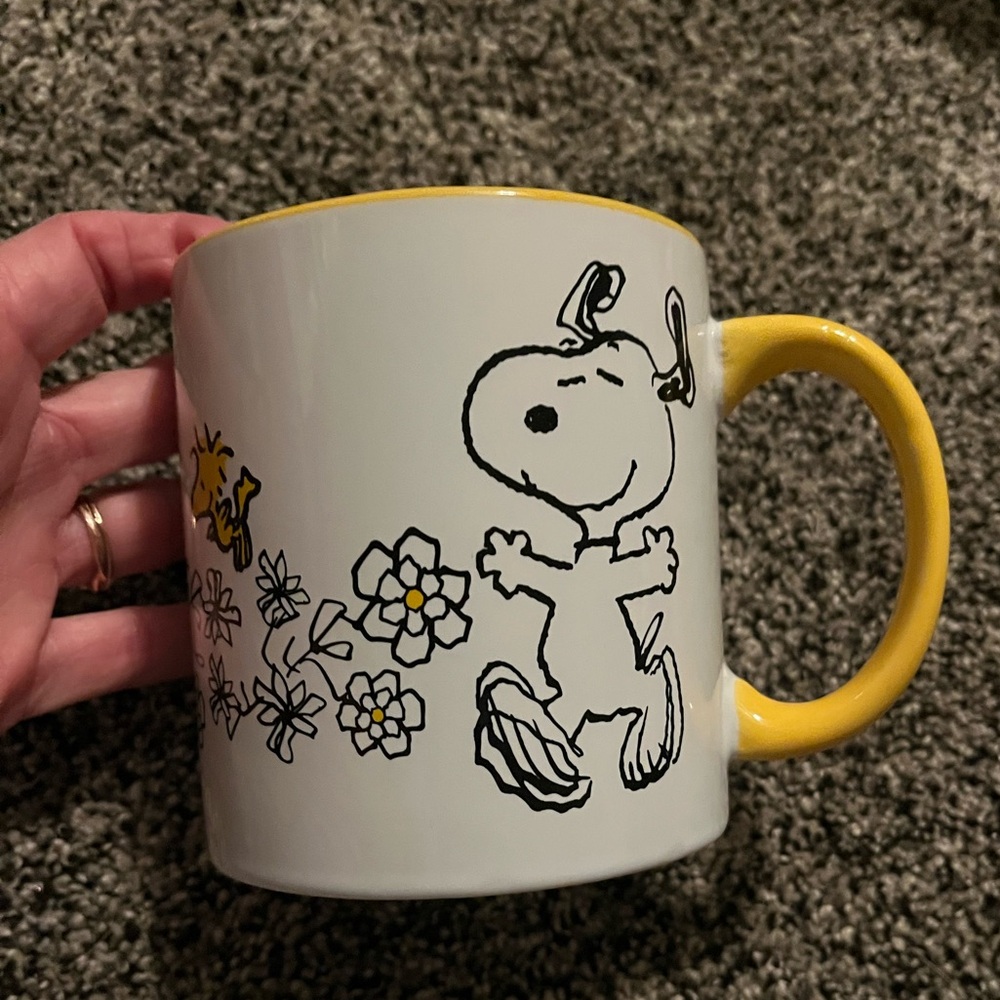 Peanuts Snoopy and Woodstock mug